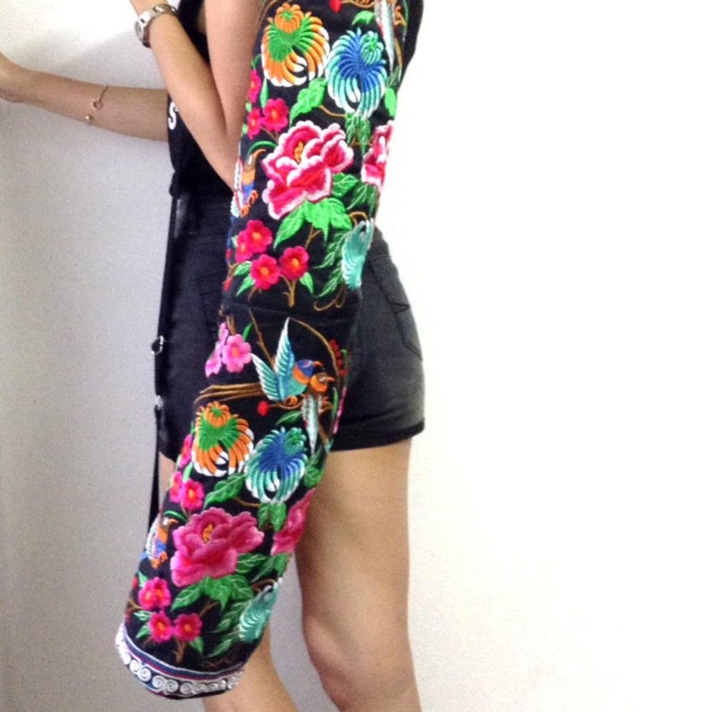 2 Colors! Thai Embroidered Yoga Mat Bags